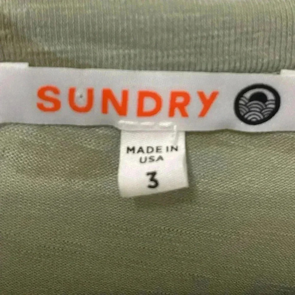 Sundry Green Camo Ruched Dress Size Large - Picture 5 of 7